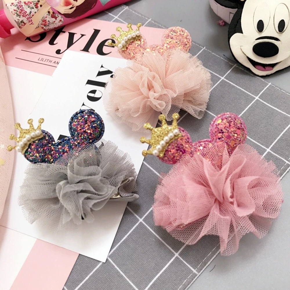 Mickey Mouse Ears Hair Clip